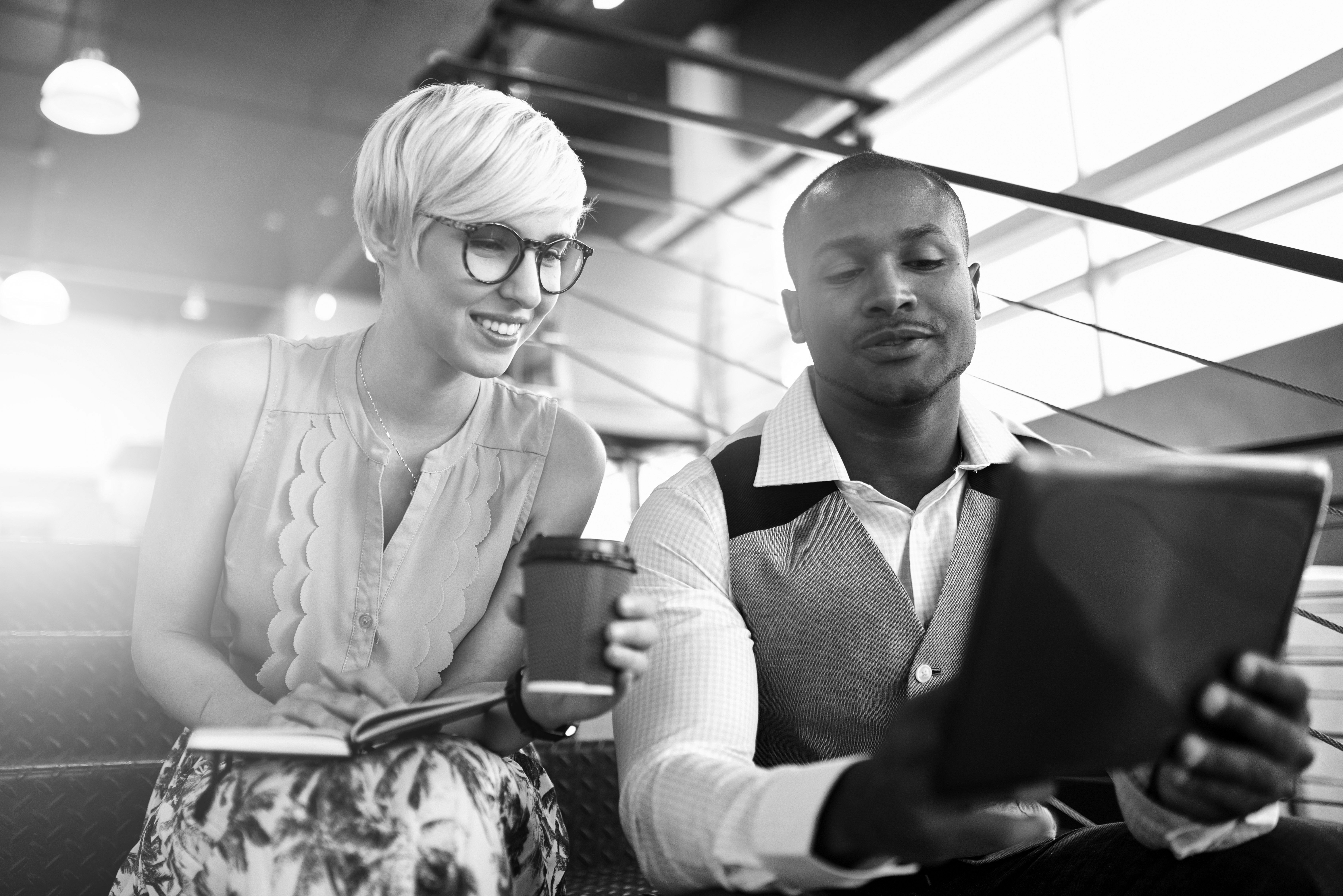 consultants working in office