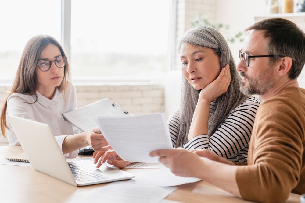 consultants working at desk