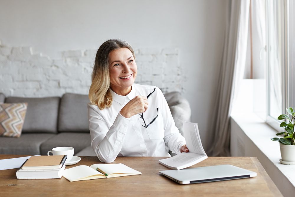 consultant at desk