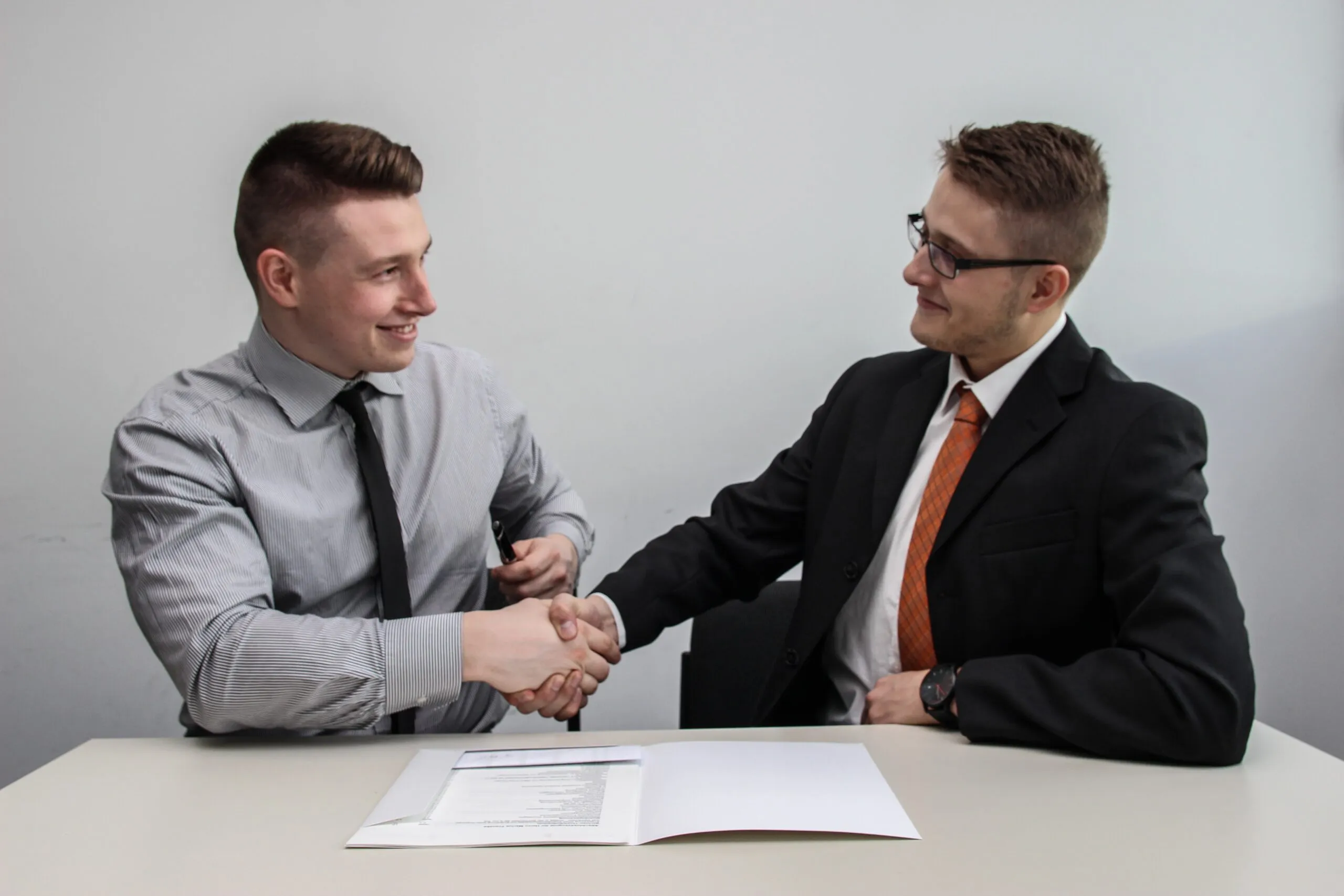 businesspeople shaking hands