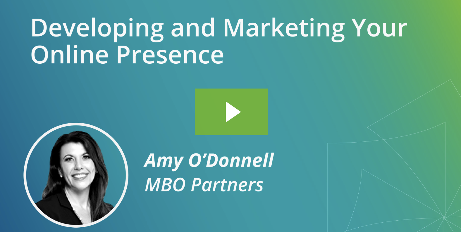 Developing and marketing your online presence