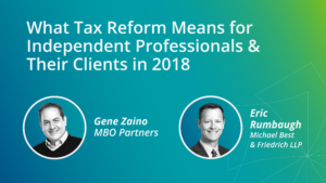 What Tax Reform Means for Independent Professionals & Their Clients