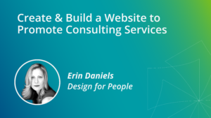 Create & Build a Website to Promote Consulting Services