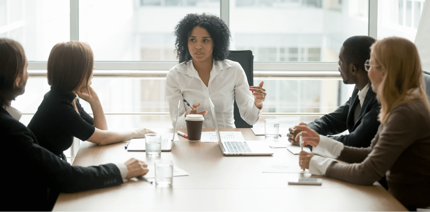 consultants working at desk