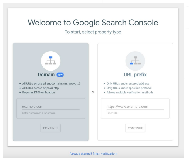 google search console