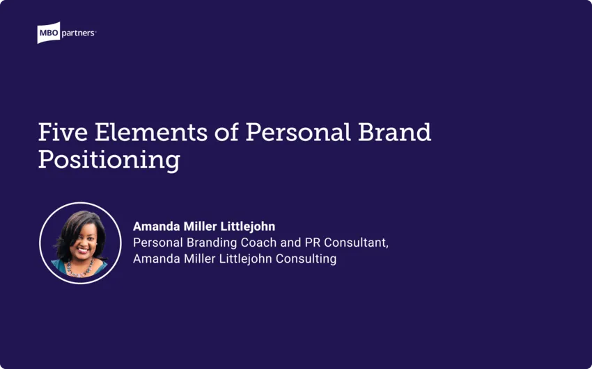 5 Elements of Personal Brand Positioning 5 Elements of Personal Brand Positioning